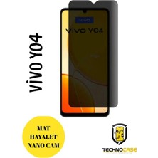 TechnoCase Vivo Y04 Hayalet Cam Mat Nano Ekran Koruyucu Darbelere Karşı Dayanıklı Flexible Nano Cam