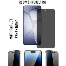 TechnoCase Redmi K70 Ultra Uyumlu Mat Hayalet Esnek Nano Ekran Koruyucu