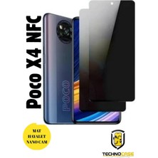 TechnoCase Poco X4 Nfc Hayalet Cam Mat Nano Ekran Koruyucu Darbelere Karşı Dayanıklı Flexible Nano Cam