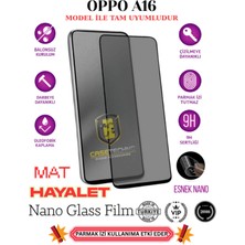 TechnoCase Oppo A16 Tam Uyumlu Mat Hayalet Esnek Nano Ekran Koruyucu Film