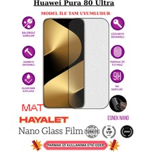 TechnoCase Huawei Pura 80 Ultra Tam Uyumlu Mat Hayalet Privacy Esnek Nano Ekran Koruyucu Film