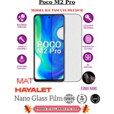 TechnoCase Poco M2 Pro Tam Uyumlu Mat Hayalet Privacy Esnek Nano Ekran Koruyucu Film