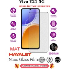 TechnoCase Vivo Y21 5g Tam Uyumlu Mat Hayalet Privacy Esnek Nano Ekran Koruyucu Film