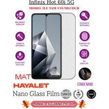 TechnoCase Infinix Hot 60i 5g Tam Uyumlu Mat Hayalet Privacy Esnek Nano Ekran Koruyucu Film