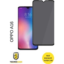 TechnoCase Oppo A16 Mat Hayalet Nano Cam Darbelere Karşı Dayanıklı Esnek Nano Ekran Koruyucu