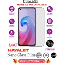 TechnoCase Oppo A96 Tam Uyumlu Mat Hayalet Privacy Esnek Nano Ekran Koruyucu Film