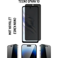 TechnoCase Tecno Spark 10 Uyumlu Mat Hayalet Esnek Nano Ekran Koruyucu