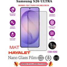 TechnoCase Samsung S26 Ultra Tam Uyumlu Mat Hayalet Privacy Esnek Nano Ekran Koruyucu Film