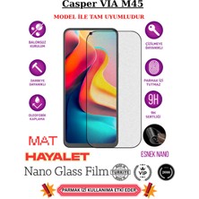 TechnoCase Casper Vıa M45 Tam Uyumlu Mat Hayalet Privacy Esnek Nano Ekran Koruyucu Film
