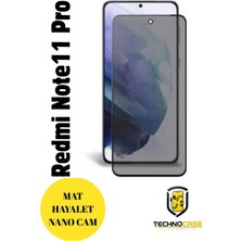 TechnoCase Redmi Note 11 Pro Mat Hayalet Nano Cam Darbelere Karşı Dayanıklı Esnek Nano Ekran Koruyucu