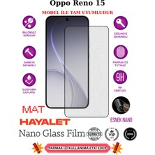 TechnoCase Oppo Reno 15 Tam Uyumlu Mat Hayalet Privacy Esnek Nano Ekran Koruyucu Film