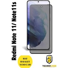 TechnoCase Redmi Note 11 / 11S Mat Hayalet Nano Cam Darbelere Karşı Dayanıklı Esnek Nano Ekran Koruyucu