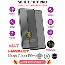 TechnoCase Mi 11/11T Pro Tam Uyumlu Mat Hayalet Esnek Nano Ekran Koruyucu Film