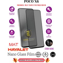 TechnoCase Poco X6 Tam Uyumlu Mat Hayalet Esnek Nano Ekran Koruyucu Film