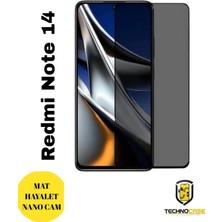 TechnoCase Redmi Note 14 Mat Hayalet Nano Cam Darbelere Karşı Dayanıklı Esnek Nano Ekran Koruyucu