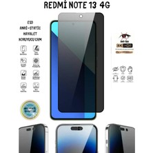 TechnoCase Redmi Note 13 4g Hayalet Ekran Koruyucu 6d Tam Kapatan Esd Anti-Static Koruyucu Cam
