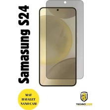 TechnoCase Samsung S24 Mat Hayalet Nano Cam Darbelere Karşı Dayanıklı Esnek Nano Ekran Koruyucu