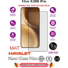 TechnoCase Vivo X300 Pro Tam Uyumlu Mat Hayalet Privacy Esnek Nano Ekran Koruyucu Film