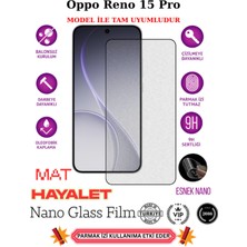TechnoCase Oppo Reno 15 Pro Tam Uyumlu Mat Hayalet Privacy Esnek Nano Ekran Koruyucu Film