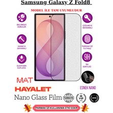 TechnoCase Samsung Galaxy Z Fold 8 Tam Uyumlu Mat Hayalet Privacy Esnek Nano Ekran Koruyucu Film