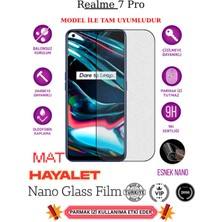 TechnoCase Realme 7 Pro Tam Uyumlu Mat Hayalet Privacy Esnek Nano Ekran Koruyucu Film