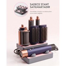 Elana Design Dyson Airwrap & Dyson Airwrap Id Standı | (Sadece Stant) | Adaptör Bölmeli | Sağa-Sola Hareketli Tapa