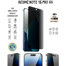 TechnoCase Redmi Note 15 Pro 5g Uyumlu Hayalet Ekran Koruyucu 6d Tam Kapatan Esd Anti-Static Koruyucu Cam