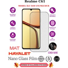 TechnoCase Realme C61 Tam Uyumlu Mat Hayalet Privacy Esnek Nano Ekran Koruyucu Film