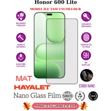 TechnoCase Honor 600 Lite Tam Uyumlu Mat Hayalet Privacy Esnek Nano Ekran Koruyucu Film