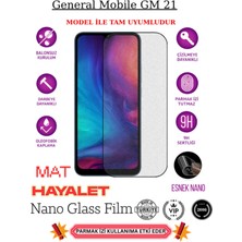 TechnoCase General Mobile GM21 Tam Uyumlu Mat Hayalet Privacy Esnek Nano Ekran Koruyucu Film