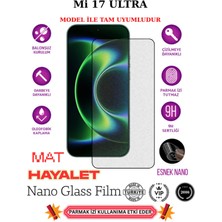 TechnoCase Mi 17 Ultra Tam Uyumlu Mat Hayalet Privacy Esnek Nano Ekran Koruyucu Film
