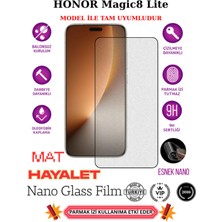 TechnoCase Honor Magic 8 Lite Tam Uyumlu Mat Hayalet Privacy Esnek Nano Ekran Koruyucu Film