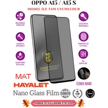 TechnoCase Oppo A15/A15S Tam Uyumlu Mat Hayalet Esnek Nano Ekran Koruyucu Film