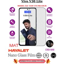 TechnoCase Vivo V30 Lite Tam Uyumlu Mat Hayalet Privacy Esnek Nano Ekran Koruyucu Film