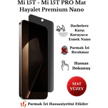 TechnoCase Mi 15 T - 15 T Pro Mat Hayalet Ekran Koruyucu Nano