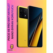 TechnoCase Poco X6 Pro Mat Hayalet Ekran Koruyucu Esnek Nano Cam