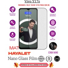 TechnoCase Vivo Y17S Tam Uyumlu Mat Hayalet Privacy Esnek Nano Ekran Koruyucu Film