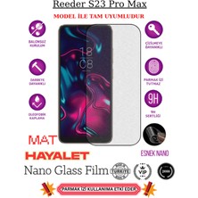 TechnoCase Reeder S23 Pro Max Tam Uyumlu Mat Hayalet Privacy Esnek Nano Ekran Koruyucu Film