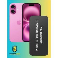 TechnoCase Iphone 16 Plus Uyumlu 5d Tam Kapatan Hayalet Koruyucu Cam