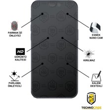 TechnoCase Iphone Se 2022 Mat Hayalet Nano Cam Darbelere Karşı Dayanıklı Esnek Nano Ekran Koruyucu
