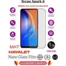 TechnoCase Tecno Spark 6 Tam Uyumlu Mat Hayalet Privacy Esnek Nano Ekran Koruyucu Film
