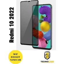 TechnoCase Redmi 10 2022 Mat Hayalet Nano Cam Darbelere Karşı Dayanıklı Esnek Nano Ekran Koruyucu