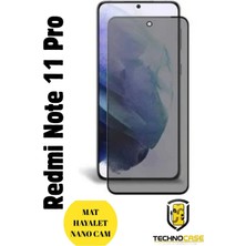 TechnoCase Redmi Note 11 Pro Mat Hayalet Nano Cam Darbelere Karşı Dayanıklı Esnek Nano Ekran Koruyucu
