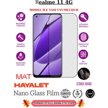 TechnoCase Realme 11 4g Tam Uyumlu Mat Hayalet Privacy Esnek Nano Ekran Koruyucu Film