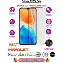 TechnoCase Vivo V25 5g Tam Uyumlu Mat Hayalet Privacy Esnek Nano Ekran Koruyucu Film