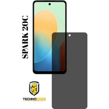 TechnoCase Tecno Spark 20C Mat Hayalet Nano Cam Darbelere Karşı Dayanıklı Esnek Nano Ekran Koruyucu