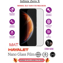 TechnoCase Infinix Zero x Tam Uyumlu Mat Hayalet Privacy Esnek Nano Ekran Koruyucu Film