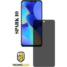 TechnoCase Tecno Spark 10 Mat Hayalet Nano Cam Darbelere Karşı Dayanıklı Esnek Nano Ekran Koruyucu
