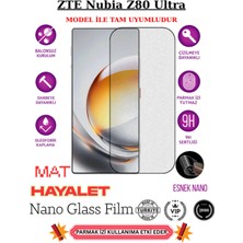 TechnoCase Zte Nubia Z80 Ultra Tam Uyumlu Mat Hayalet Privacy Esnek Nano Ekran Koruyucu Film