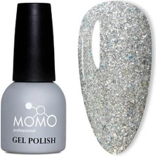 Momo Glitter Seri G001 14ML. Yoğun Gümüş Simli